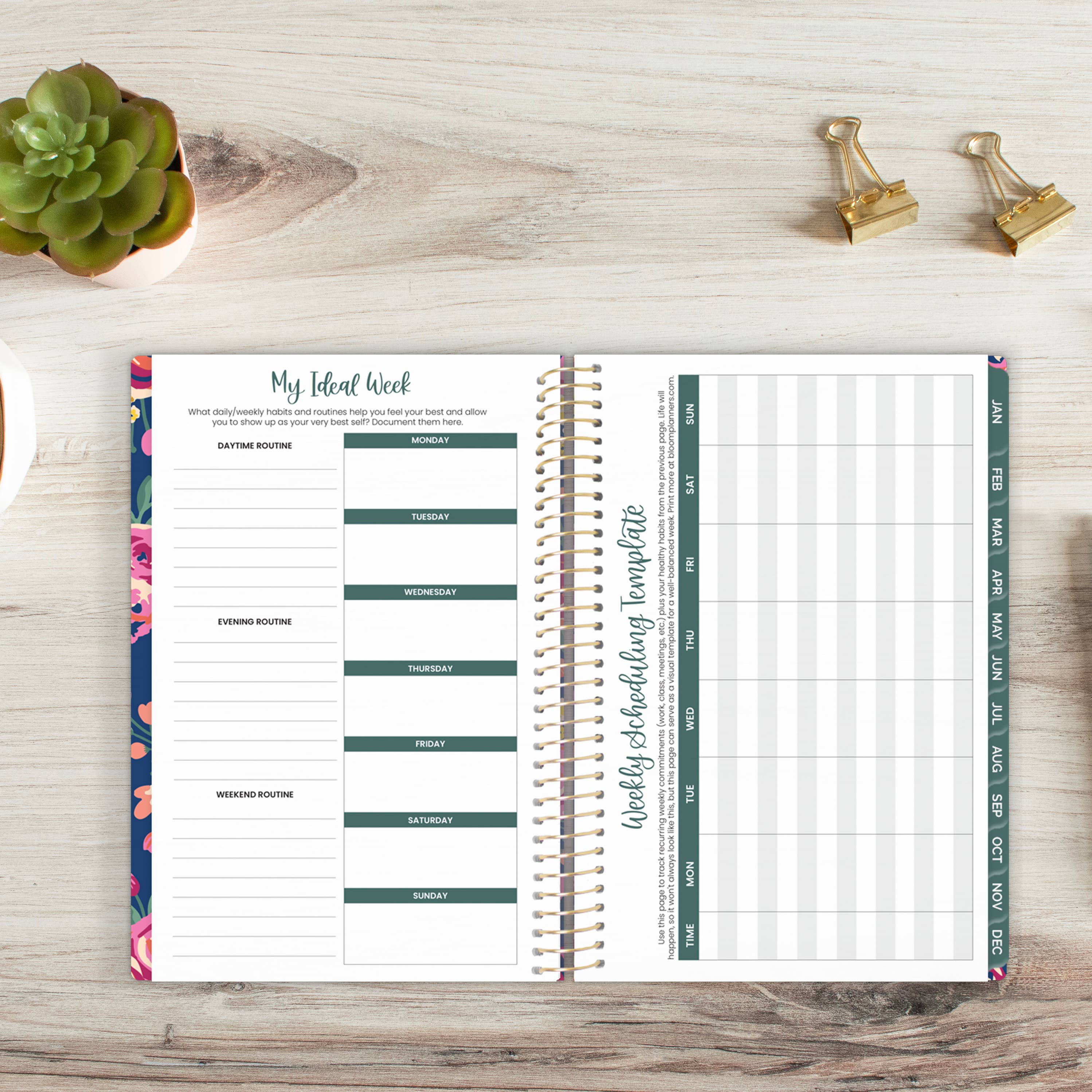 bloom daily planners - Wholesale Planner - Undated Planner - 5" x 8" size9