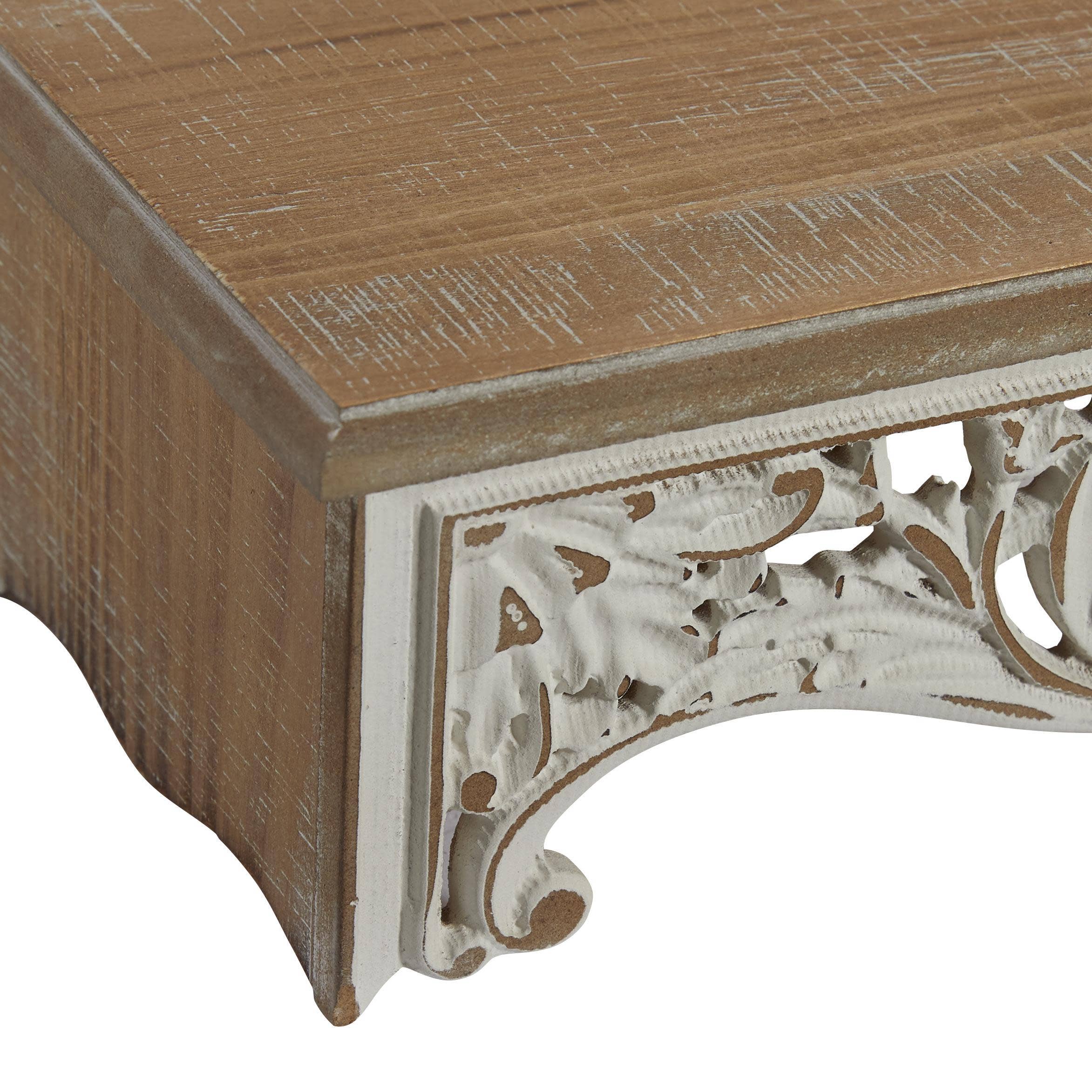 Import Corner - Wholesale Wall Mounted Shelf - A-92138: WOOD WALL SHELF SET OF 3 19", 24", 28"W4