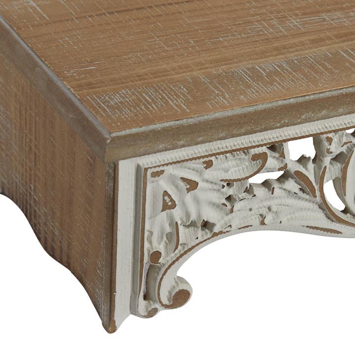 Import Corner - Wholesale Wall Mounted Shelf - A-92138: WOOD WALL SHELF SET OF 3 19", 24", 28"W4