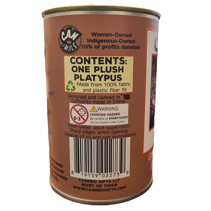 Canned Gifts - Wholesale Stuffed/Plush Toy - Kids & Baby - Hoot the Canned Owl Stuffed Animal Plush in Can Funny Jokes