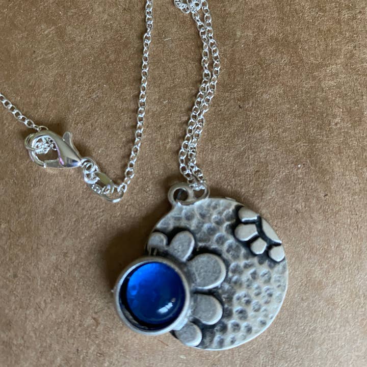 Peppermint Charms - Wholesale Pendant/Charm Necklace - Cobalt Blue Depression Glass daisy pendant necklace sterling