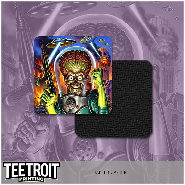 Teetroit Printing LLC - Wholesale Onderzetters - Horror tafelonderzetters per set van 20, zelf designs kiezen16