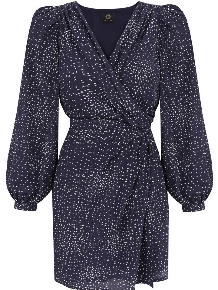 Margot Seidenkleid Stairy Night für den Großhandel von Entelier