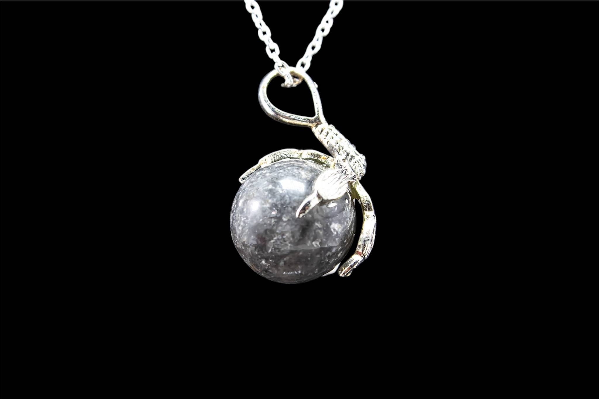 Quasar Gems USA - Vendita all'ingrosso Collana con ciondolo/pendaglio - Collana con ciondolo a sfera di pietra preziosa in artiglio3