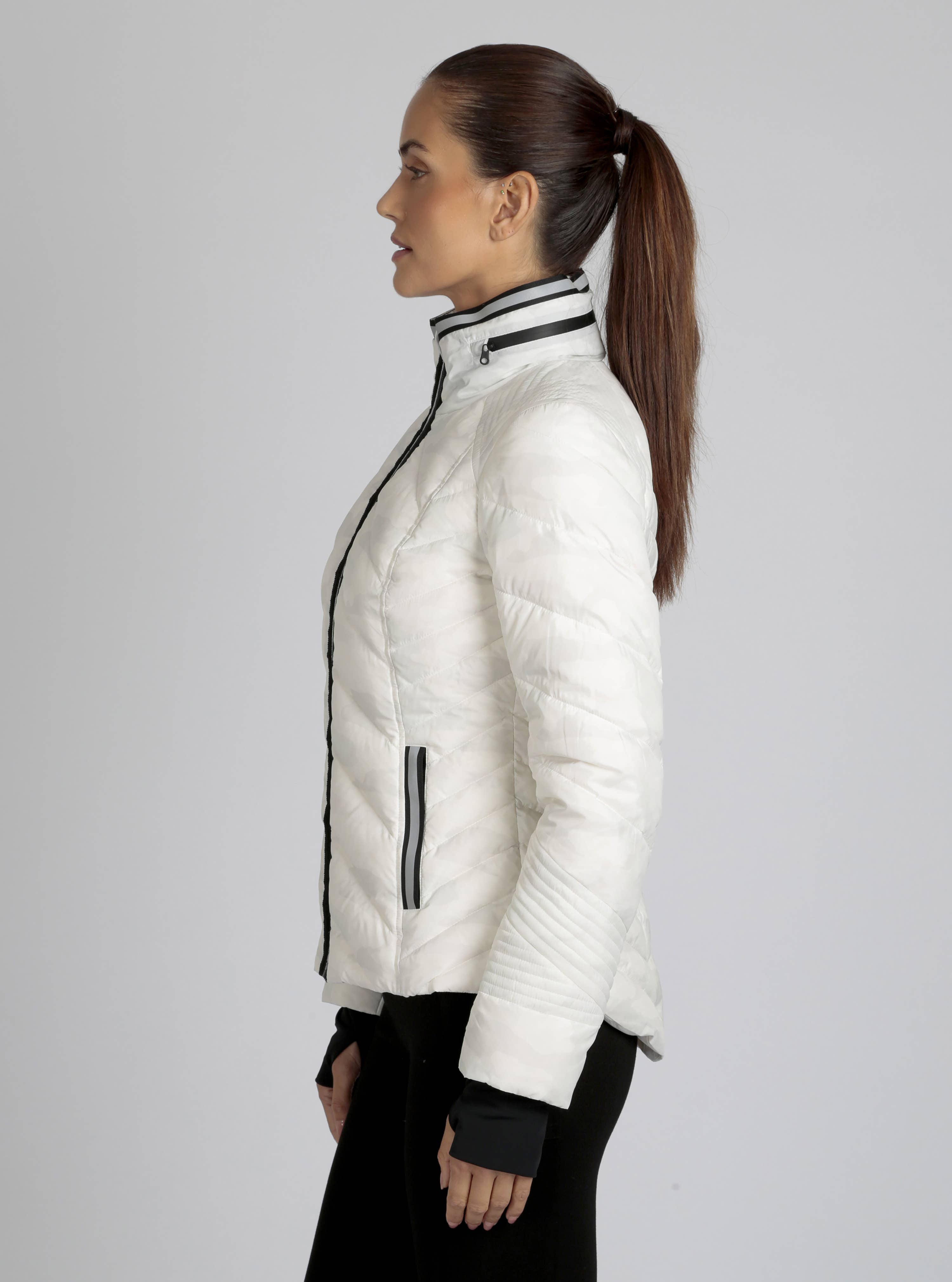 Blanc Noir - Wholesale Puffer Jacket - Women's - Super Hero Camo Puffer with Reflective - Light/Dark Camo1