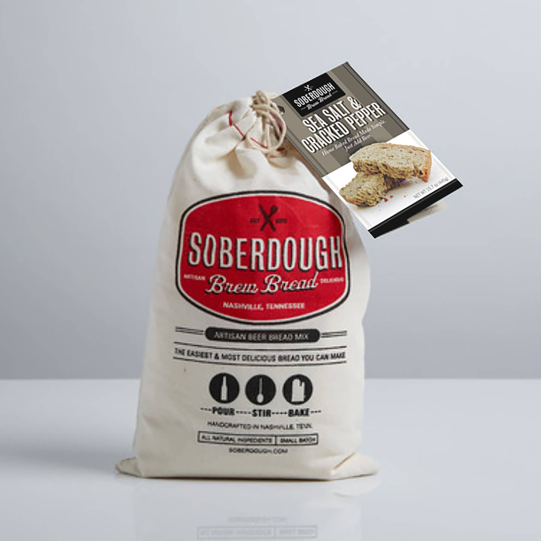 Soberdough - Wholesale Bread Mix - Sea Salt and Cracked Pepper - Case
