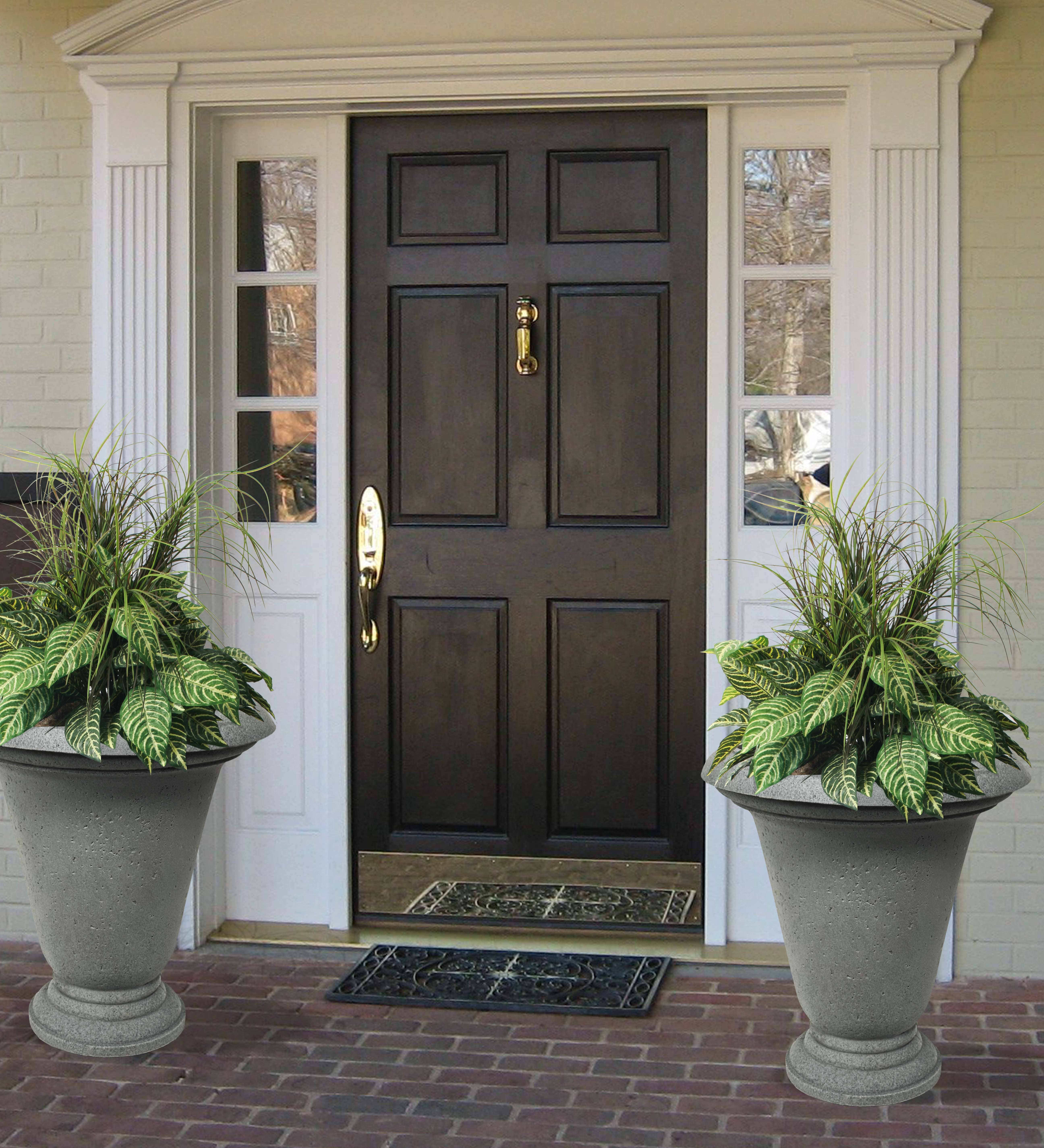 Algreen - Wholesale Plant Pot - 25" Crete URN Self Watering with Top Fill Port8