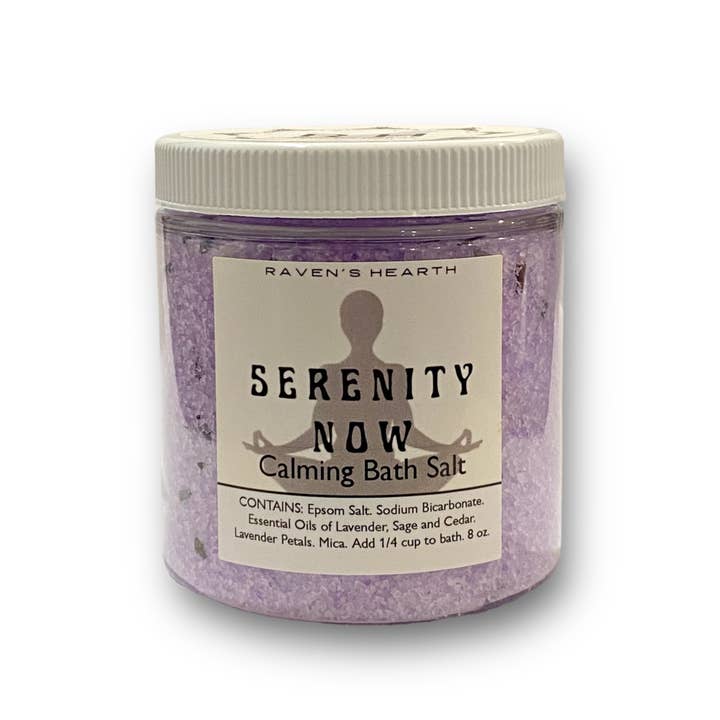Raven’s Hearth – Großhandel Badesalz – Serenity Now Badesalz | Lavendel, Salbei und Zeder | Beruhigend