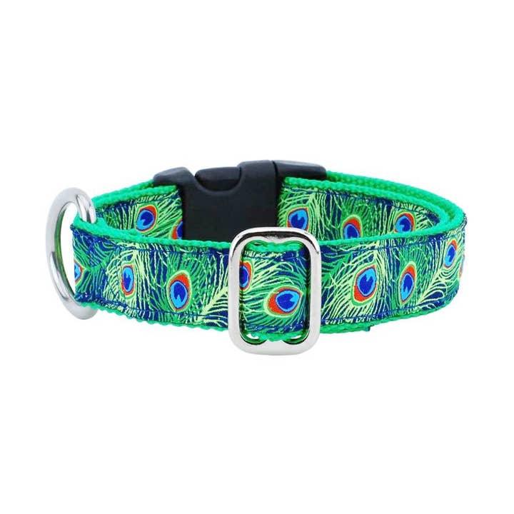 1" Paradise Found Navy Essential Dog Collar for wholesale by 2 Hounds Design