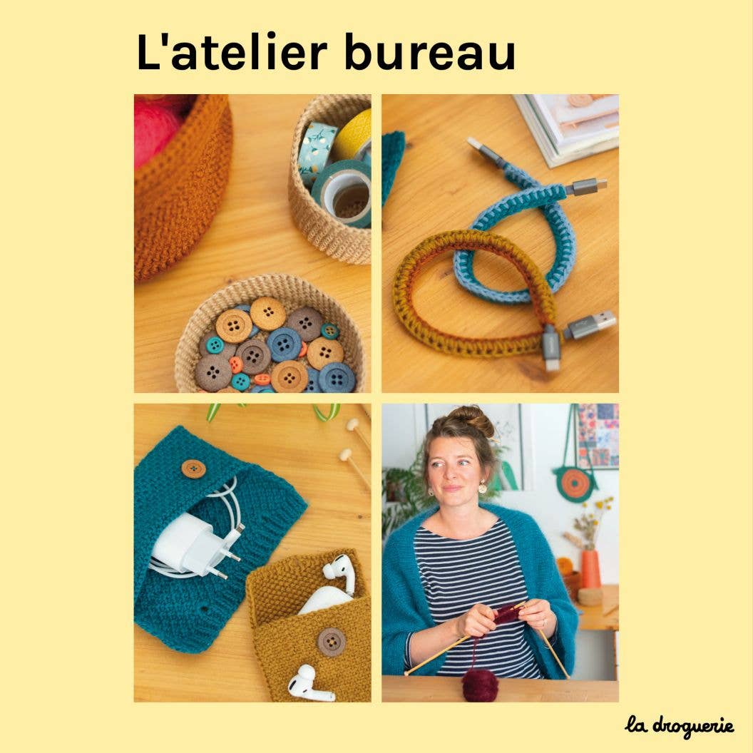 LA DROGUERIE – wholesale Bok - Vuxen – Gör-det-själv stickbok "Inomhusstickning"4