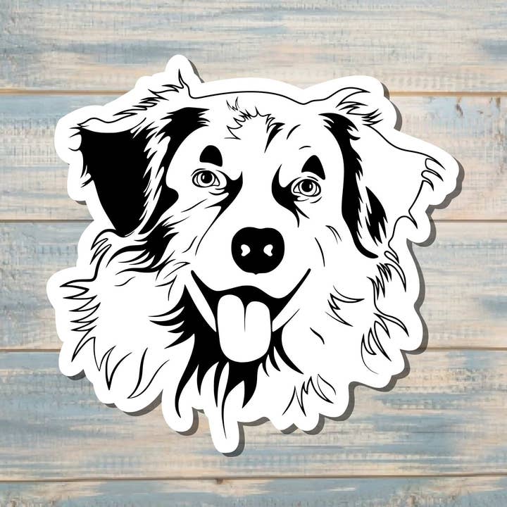 Australian Shepherd Dog Sticker |Sticker or Magnet for wholesale by Handmade by Marlayna