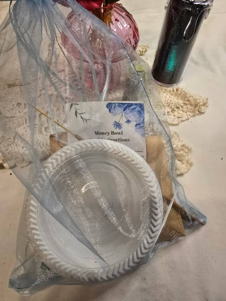 Money Bowl Spell Kit for wholesale by Chaotic Crystal Chick Co.