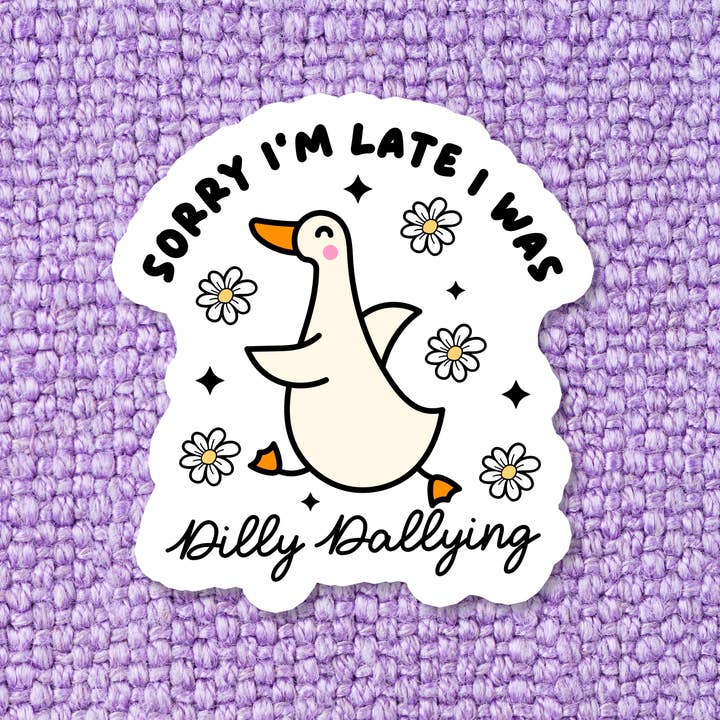 Stickers X Ashley Bexar - Wholesale Sticker - Relatable Duck Funny Mental Health Waterproof Vinyl Sticker