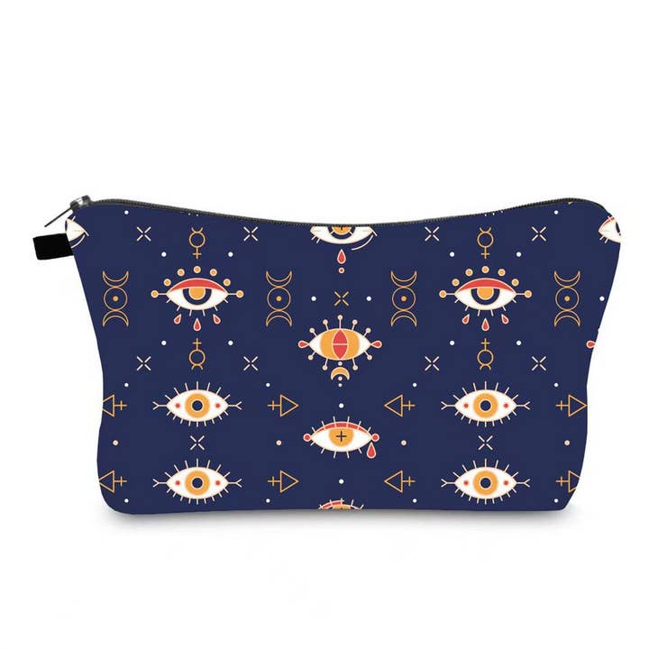 ACCITY - Wholesale Makeup/Cosmetic Bag - TRAVEL DEVIL'S EYE PRINT COSMETIC BAG_CWAB225214