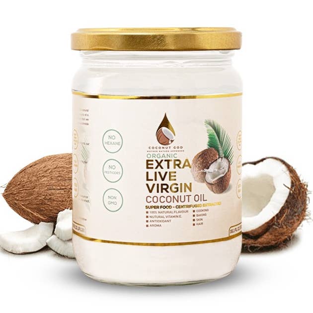 Óleo de coco extra virgem extraído por centrifugação para cabelo e pele por atacado de coconutgod