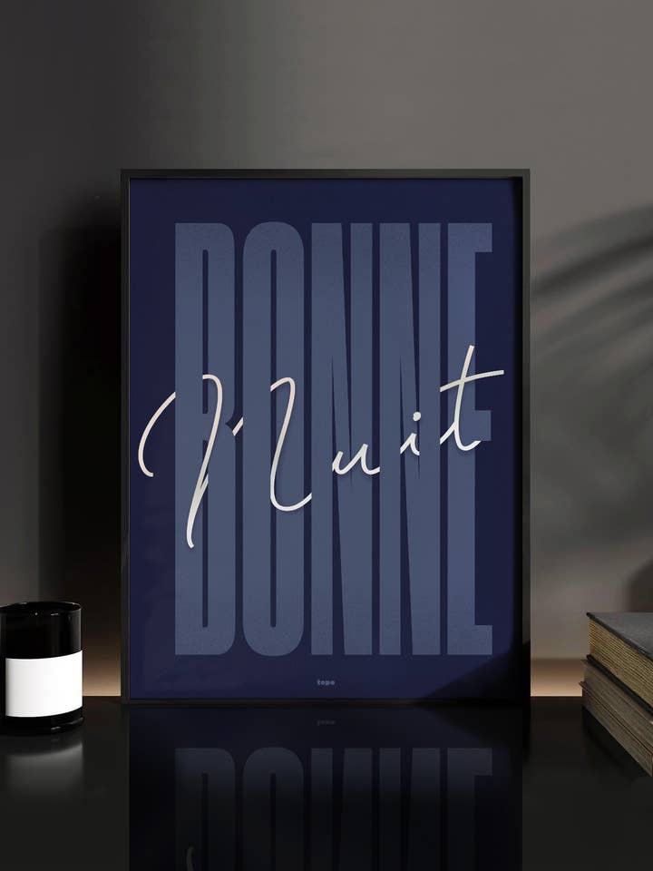 Buona notte | Manifesto tipografico per la vendita all'ingrosso da parte di Studio Topo