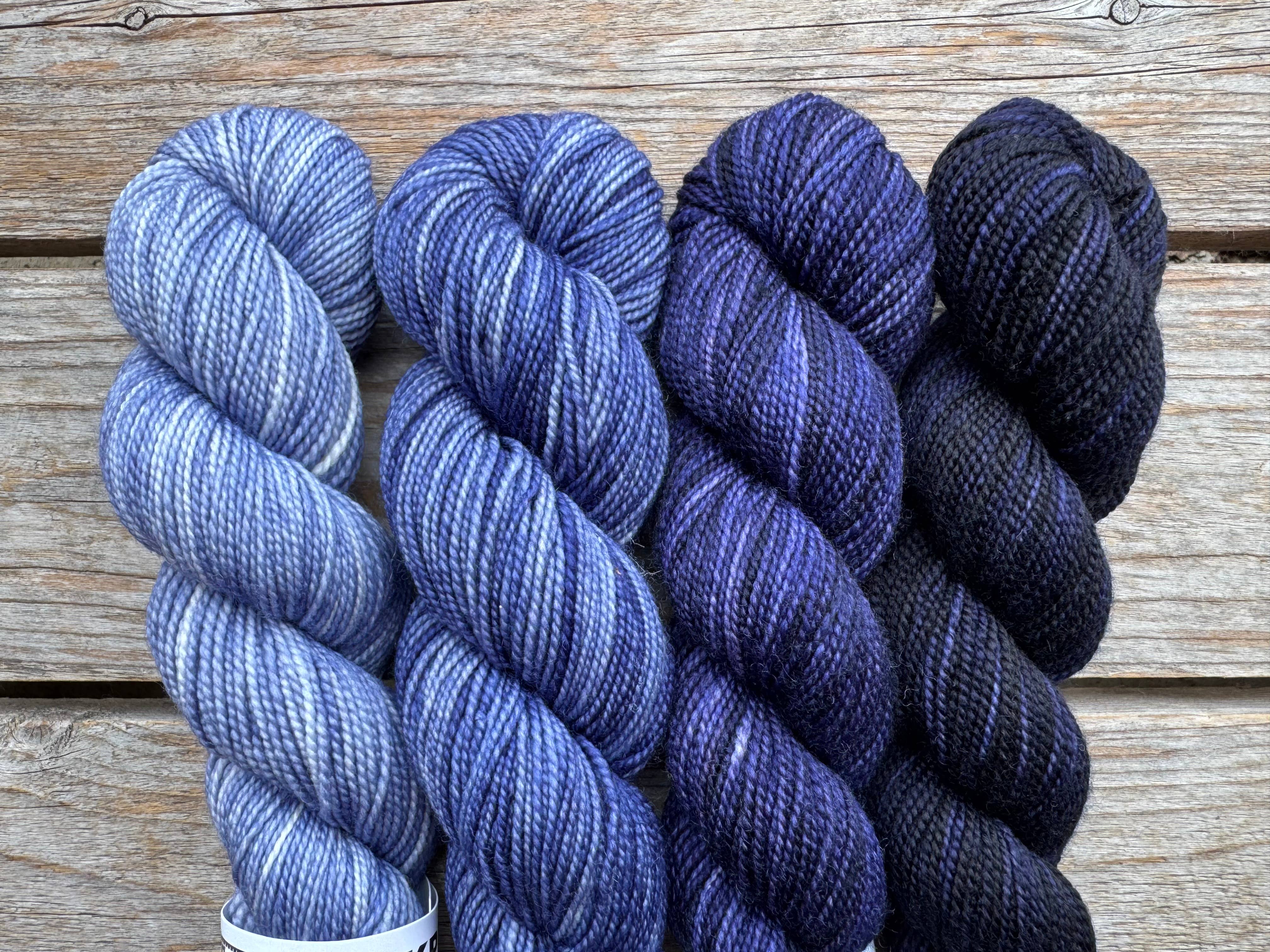 Koigu Wool Designs - Wholesale Yarn - KPM Denim Solid Colour Family2