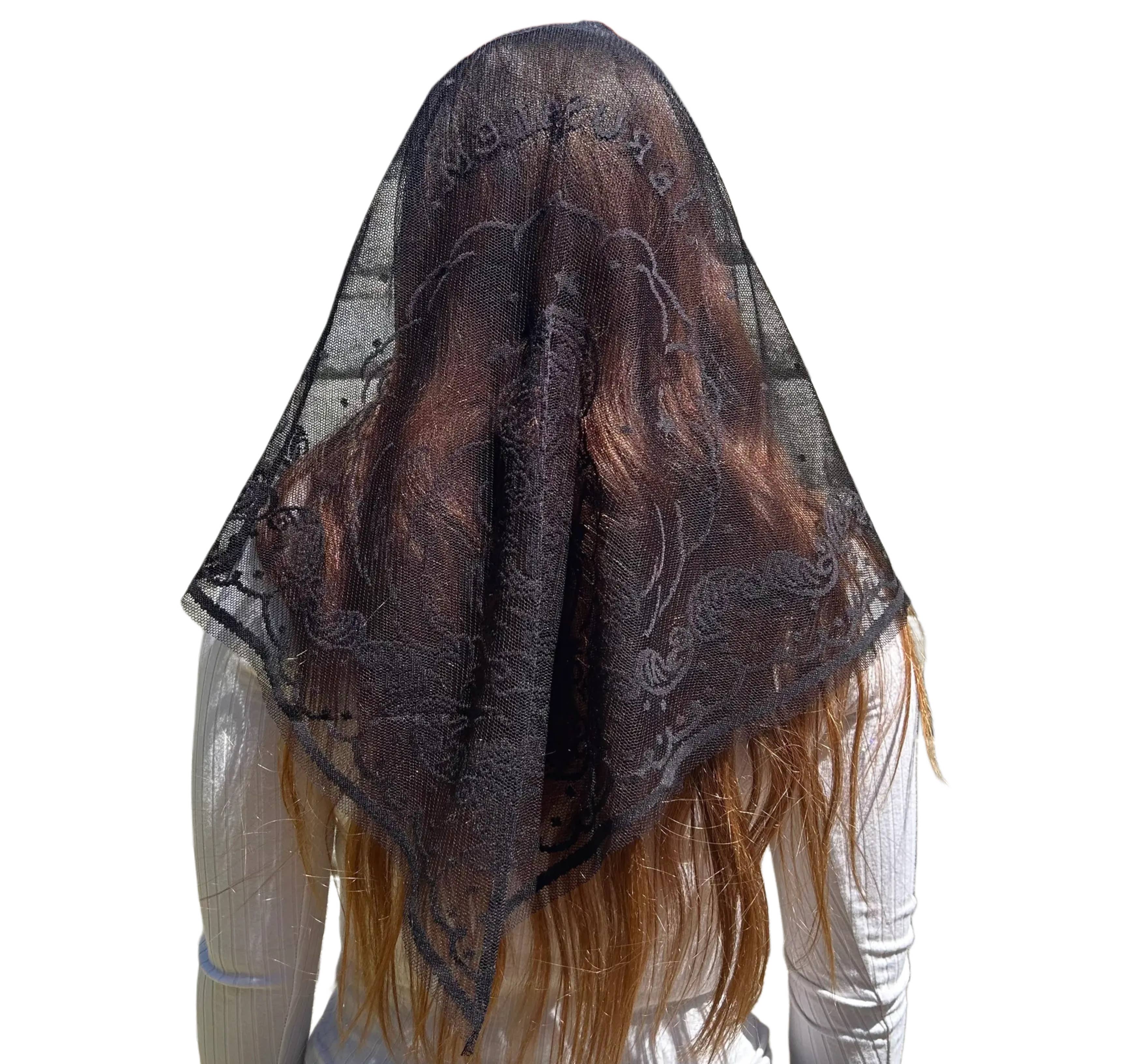 Oremus Mercy - Wholesale Veil - Women's - Veil ~ Jerusalem - BLACK4