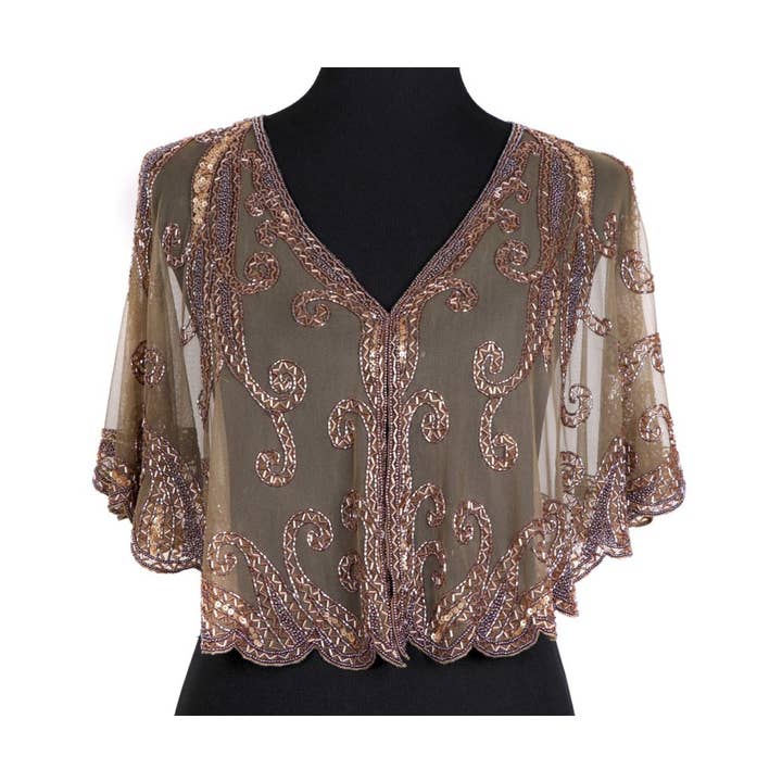 Western Fashion - Wholesale Cape - Women's - 8906 - Beaded Flapper Cape15