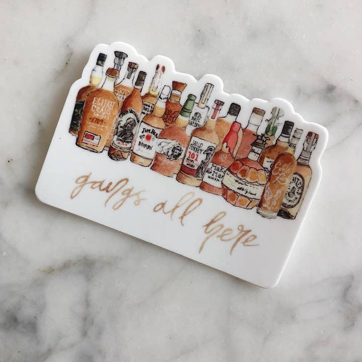 Navy Leaf Co. - Wholesale Sticker - Gangs All Here Bourbon Sticker