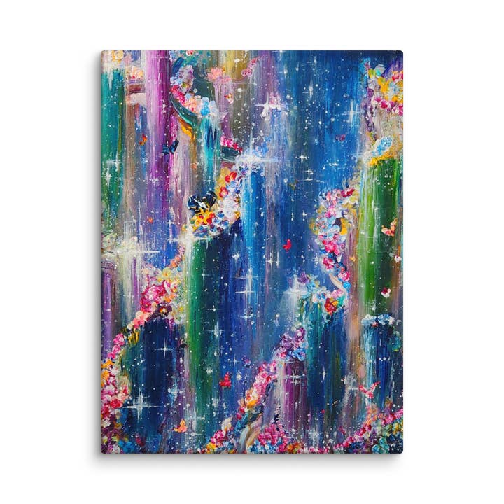 You are With Me in My Dreams Canvas Print - 18" x 24" for wholesale by StudioTumazi Merchandise