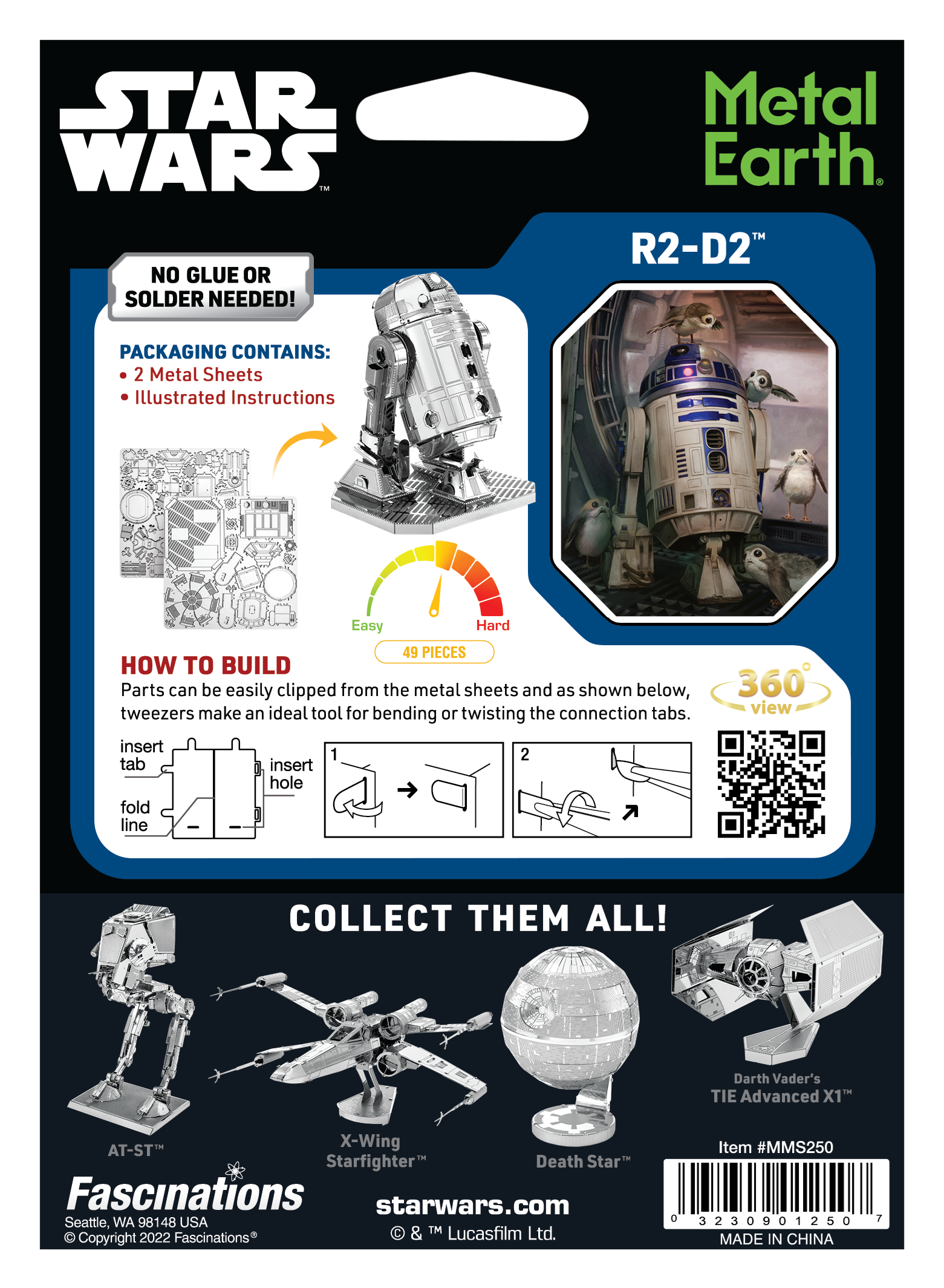 Metal Earth - Wholesale DIY Craft Kit - Star Wars R2-D22