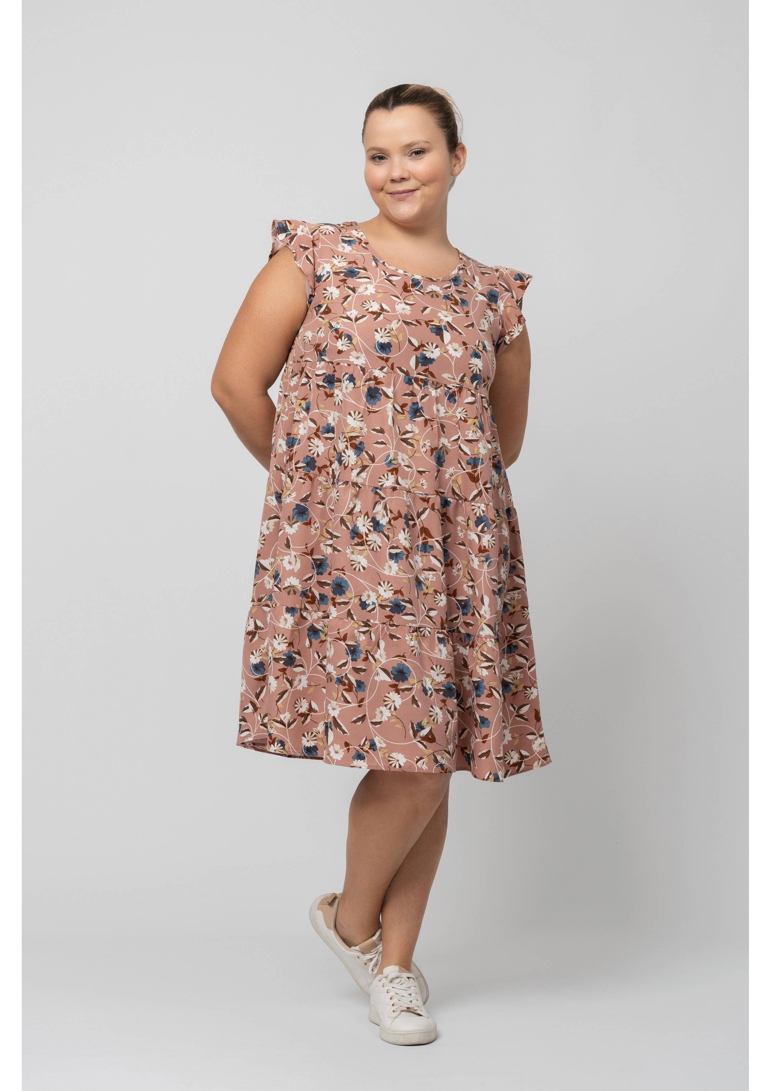 Teresa Cardoso Oliveira - Wholesale Dress - Women's - 246020 - Dress in printed fabric Spring Summer Collection Large Sizes1