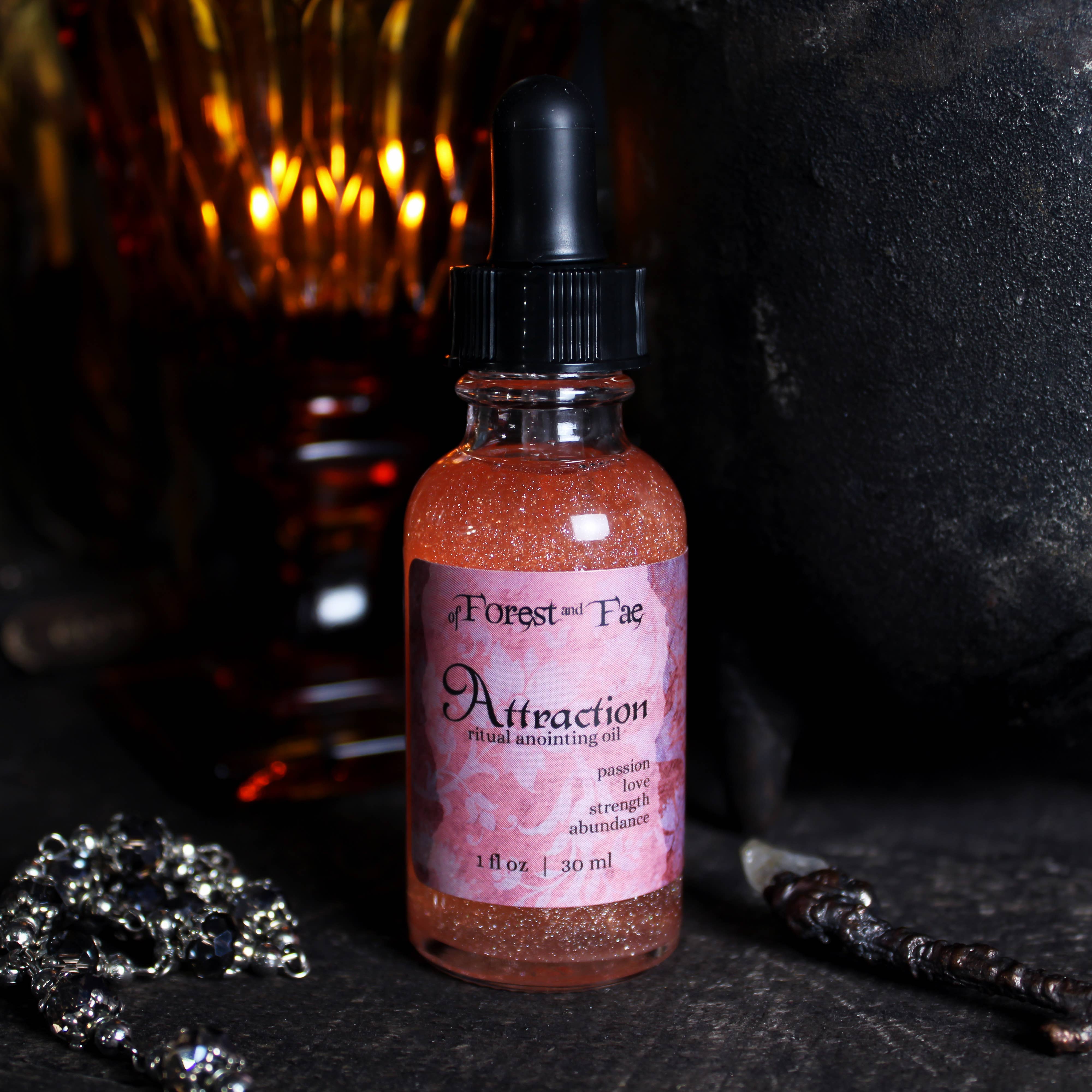 of Forest and Fae - Wholesale Meditation Supplies - Attraction Ritual Oil • Witchy Love & Abundance Altar Oil5