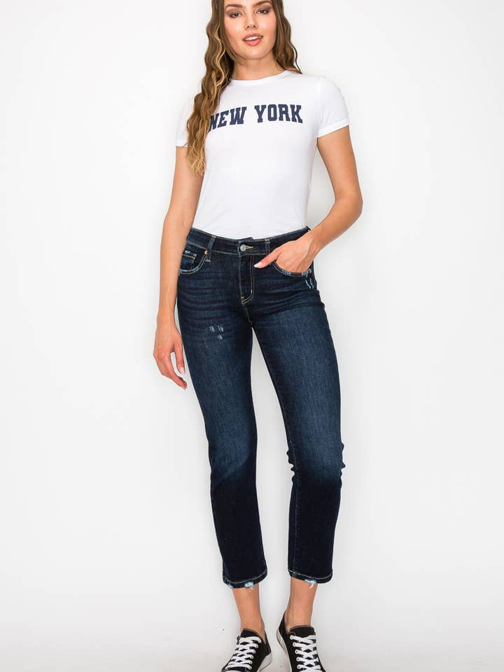 JEANS RECTOS AJUSTADOS DE TALLE ALTO para venta al por mayor de ARTEMIS VINTAGE