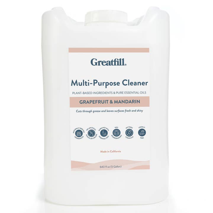 Greatfill - Wholesale Multi-Surface Cleaner - Multi-Purpose Cleaner 5G (Returnable to sanitize + reuse)