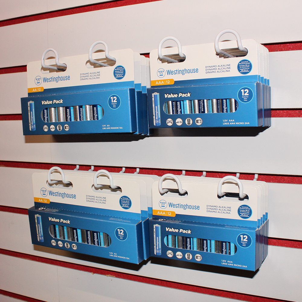 Westinghouse Battery - Wholesale Portable Charger - Westinghouse AA Dynamo Alkaline Hangable 12 Pack2