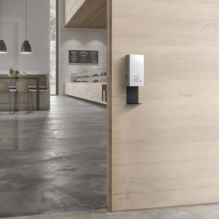 Nova of California - Wholesale Hand sanitiser - Wall Sanitizer 19" Brushed Brass Luxe Touchless3