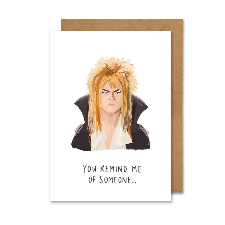 Labyrinth inspired A6 card for wholesale by Middle Mouse