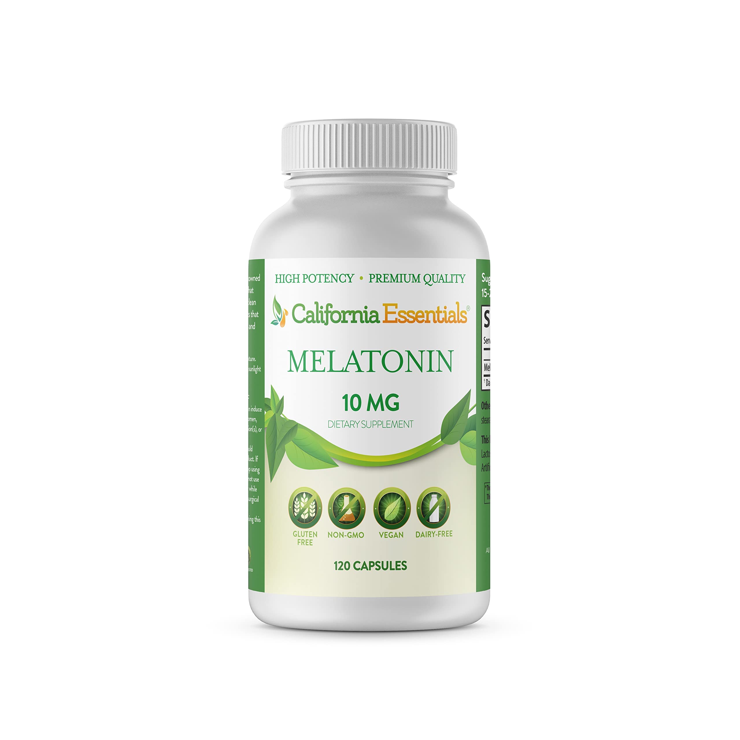 California Essentials - Wholesale Oral Supplement/Vitamin - Melatonin Natural Sleep Aid Supplement - 10mg Gluten Free