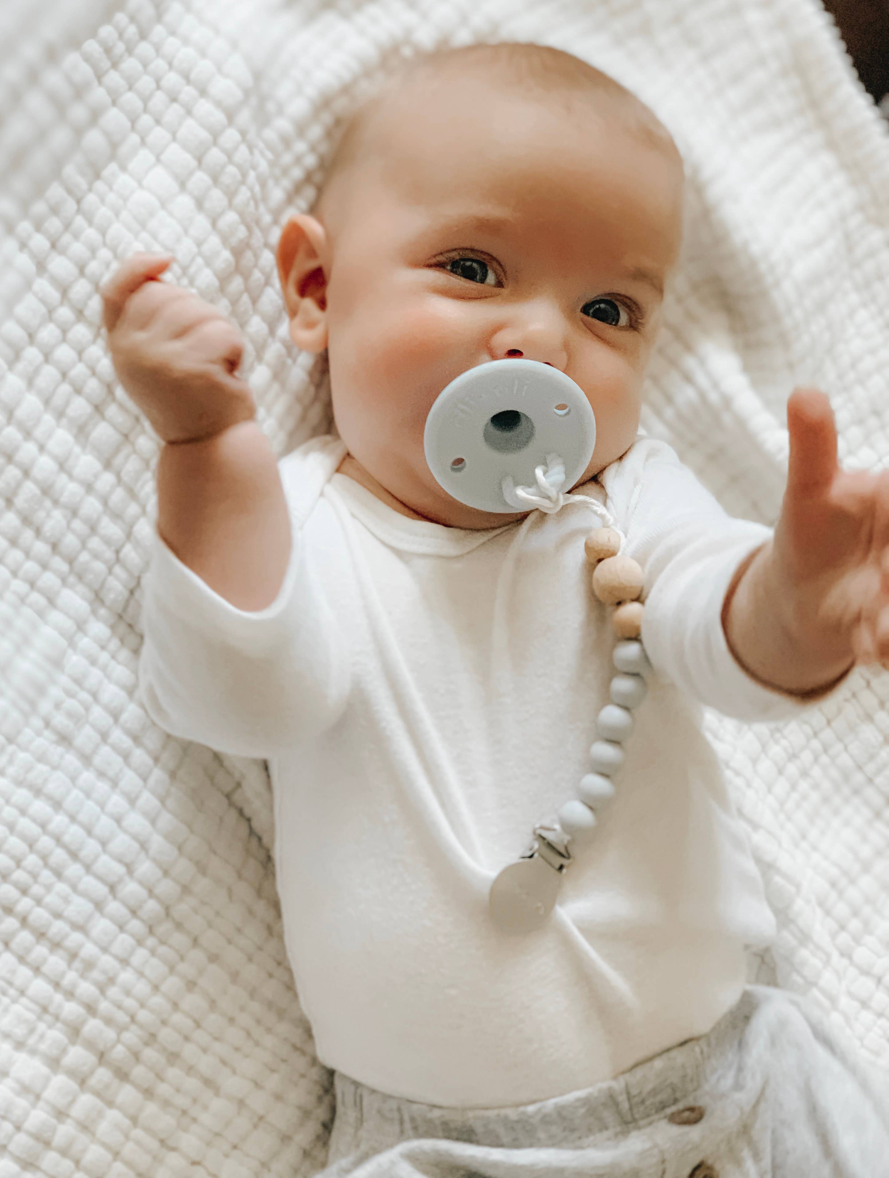 Ali+Oli - Wholesale Pacifier - Baby - Pacifier Set Round (Oat & Coco)9