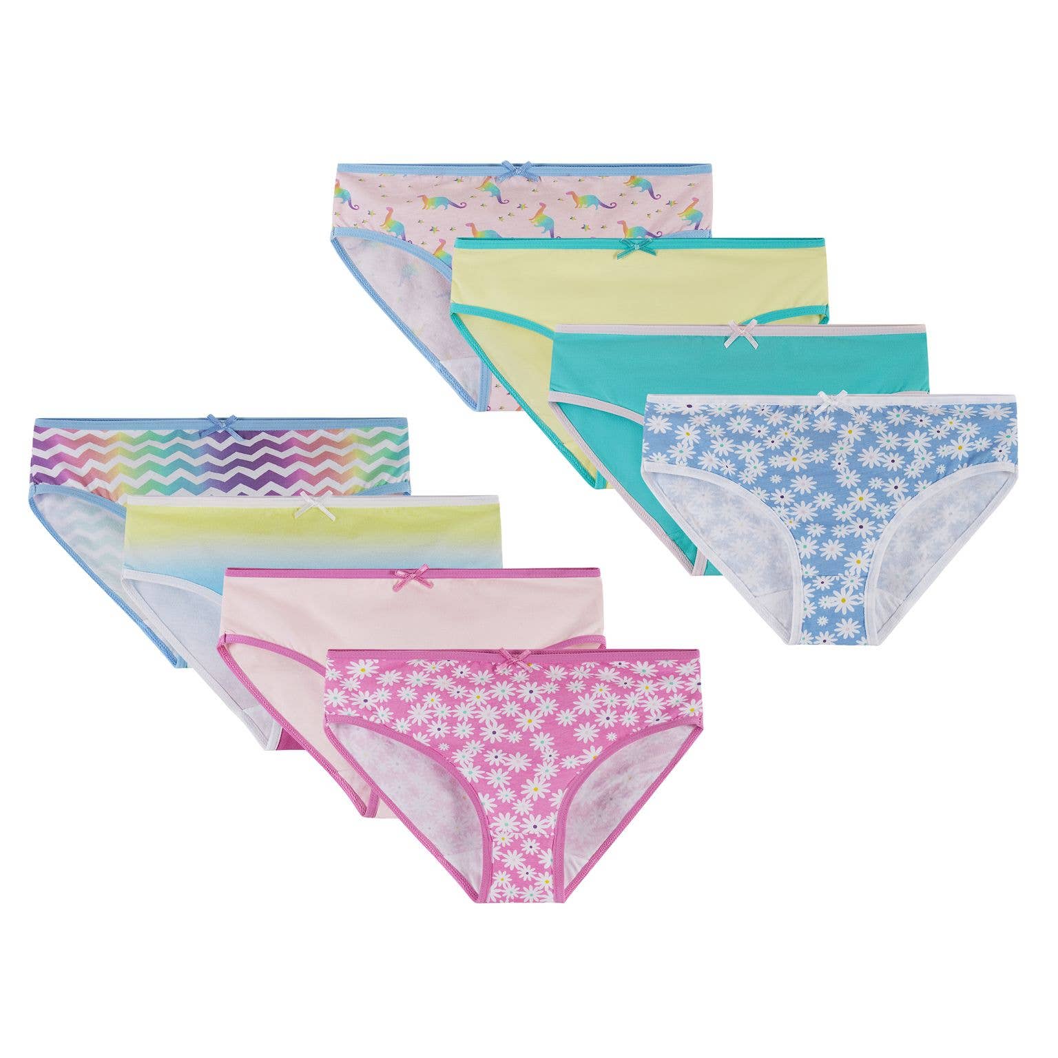 Andy & Evan - Wholesale Swim Bottoms - Kids - Girls Toddler / Tween Eight Pack Bikini Brief1