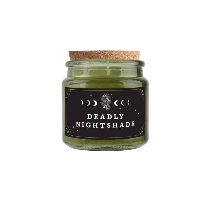 CGB Giftware - Wholesale Jar/Filled Candle - 'Deadly Nightshade' Small Green Candle2