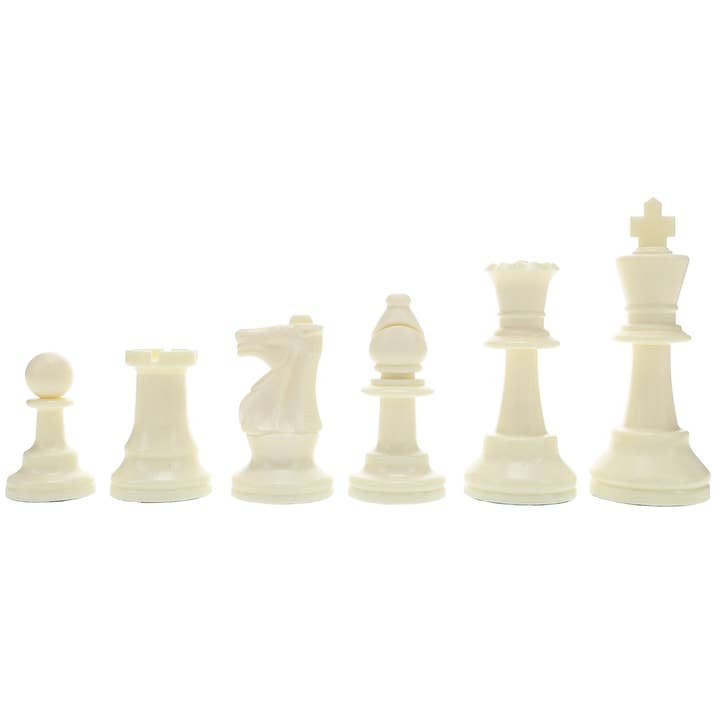 WE Games Color Bright Plastic Staunton Tournament Chess Pieces with 3.75 in. King - Half Chess Set of Chess Pieces Only, White and other Purchase Wholesale stauden. Free Returns & Net 60 Terms on Faire trending on Faire.