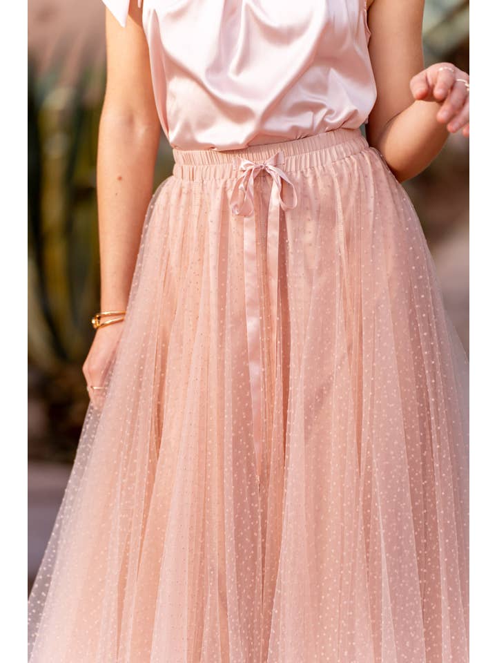 CHOKLATE PARIS - Wholesale Skirt - Women's - Aria tulle plumetis skirt - CK08077-3