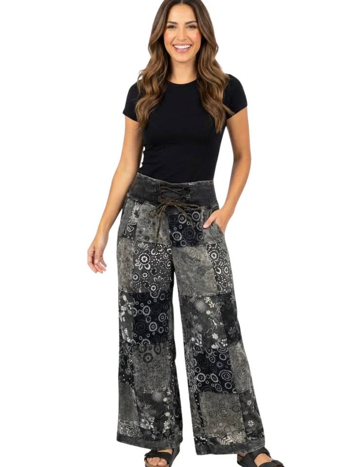 Talia Patchwork-Hose für den Großhandel von Ark Imports