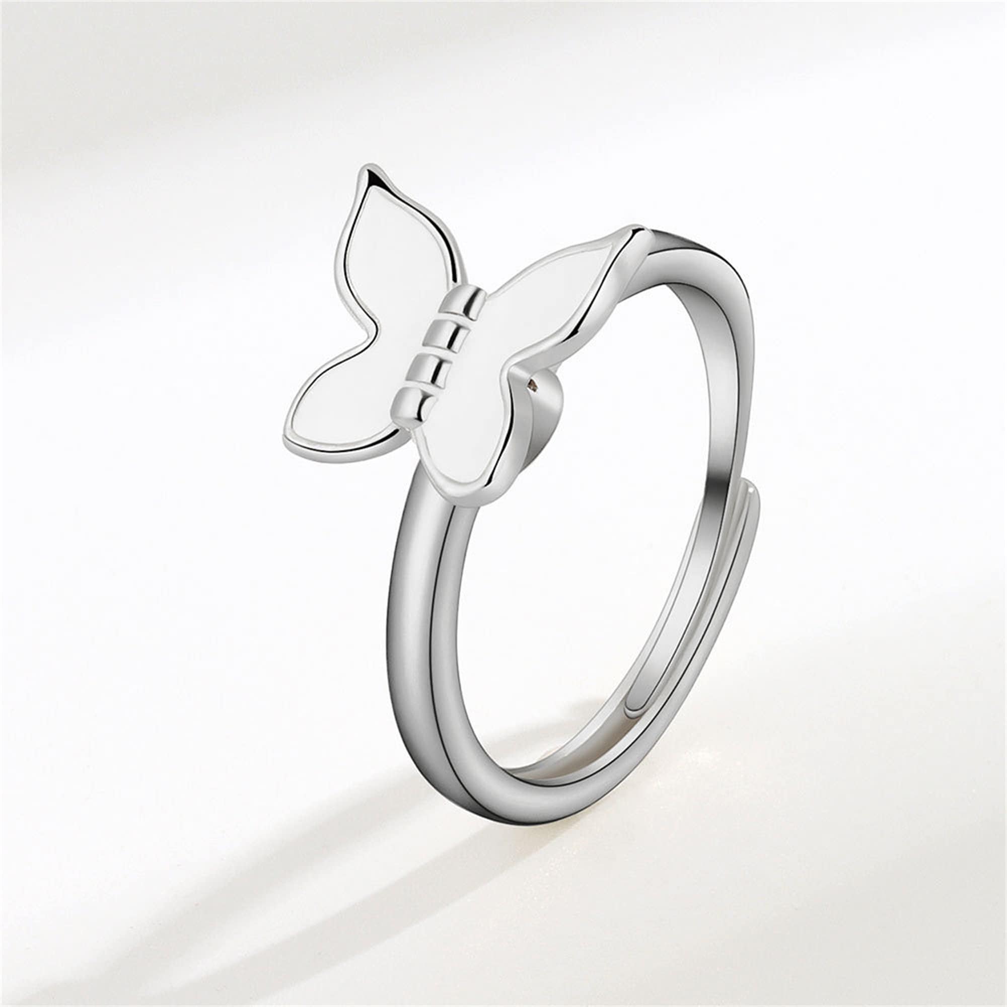 Perimade & Co. LLC – Engroshandel Båndring – Butterfly angst rastløs Spinner Ring i Solid kobber5