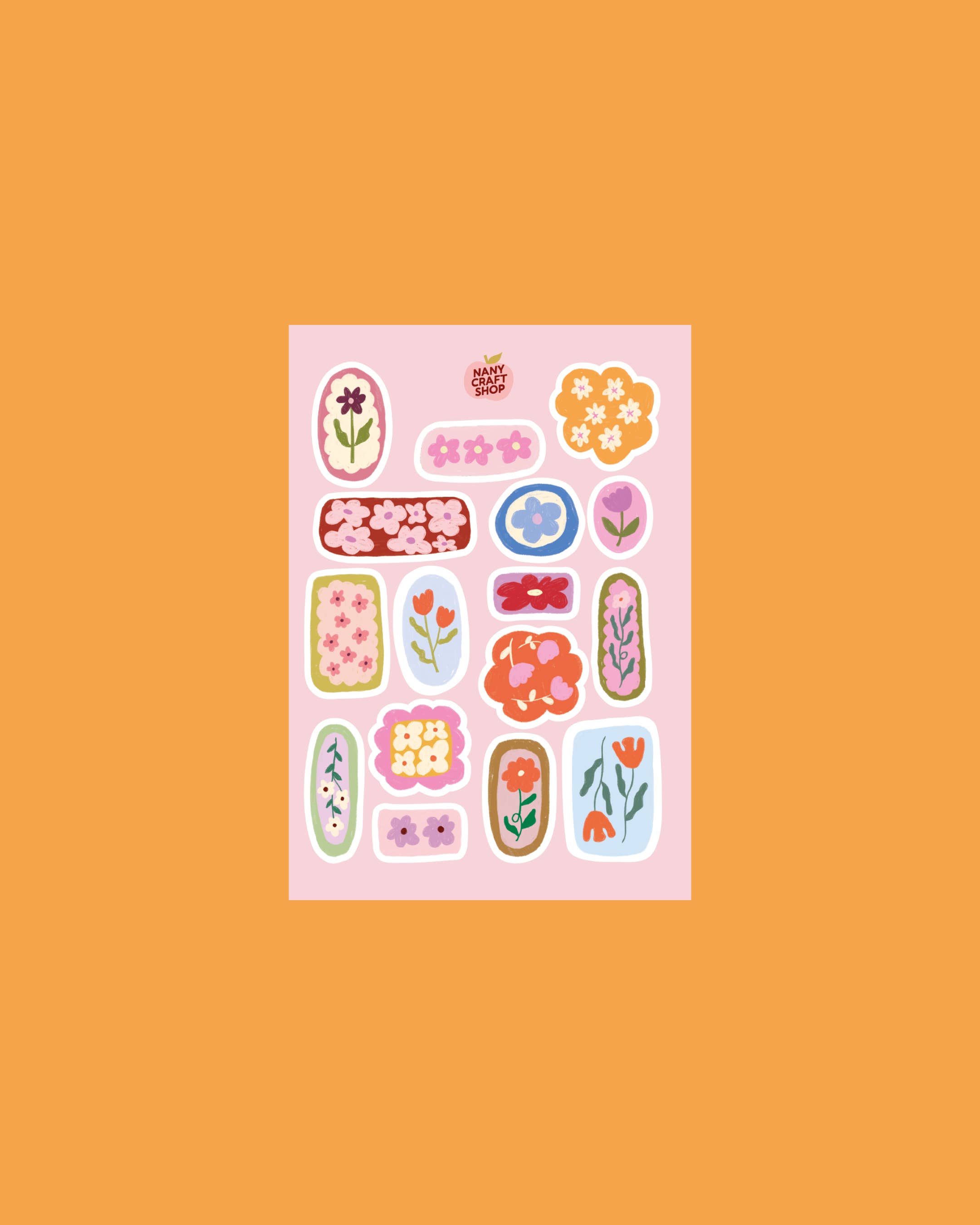 Nany Craft Shop - Wholesale Sticker - A6 flower sticker sheet