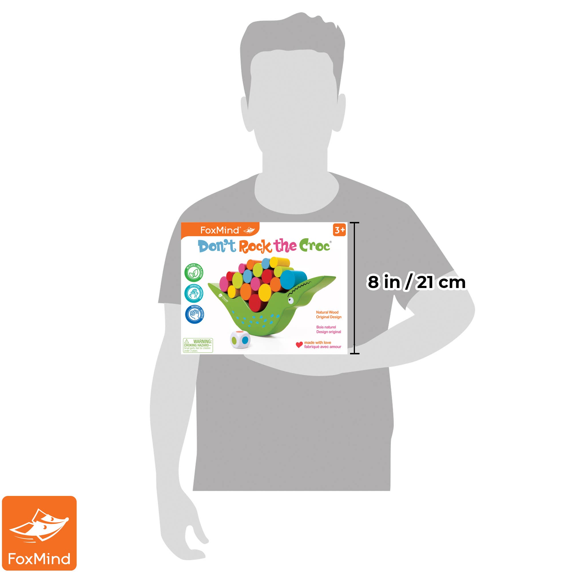 FoxMind - Vente Jouet en bois – enfant - Don't Rock The Croc3