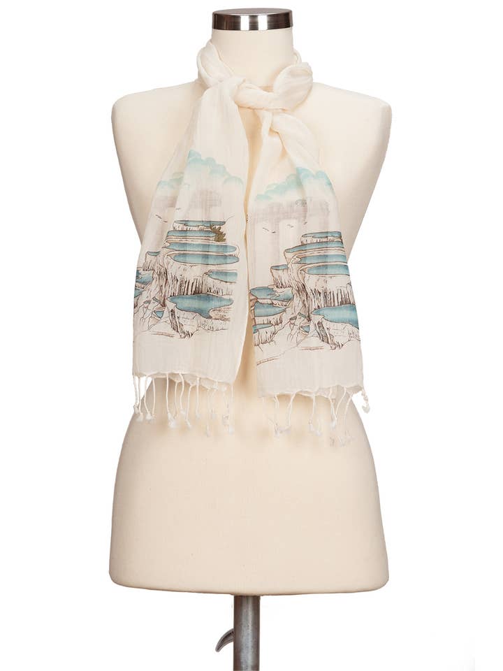 Pamukkale-Schal aus Baumwolle für den Großhandel von Dosimira