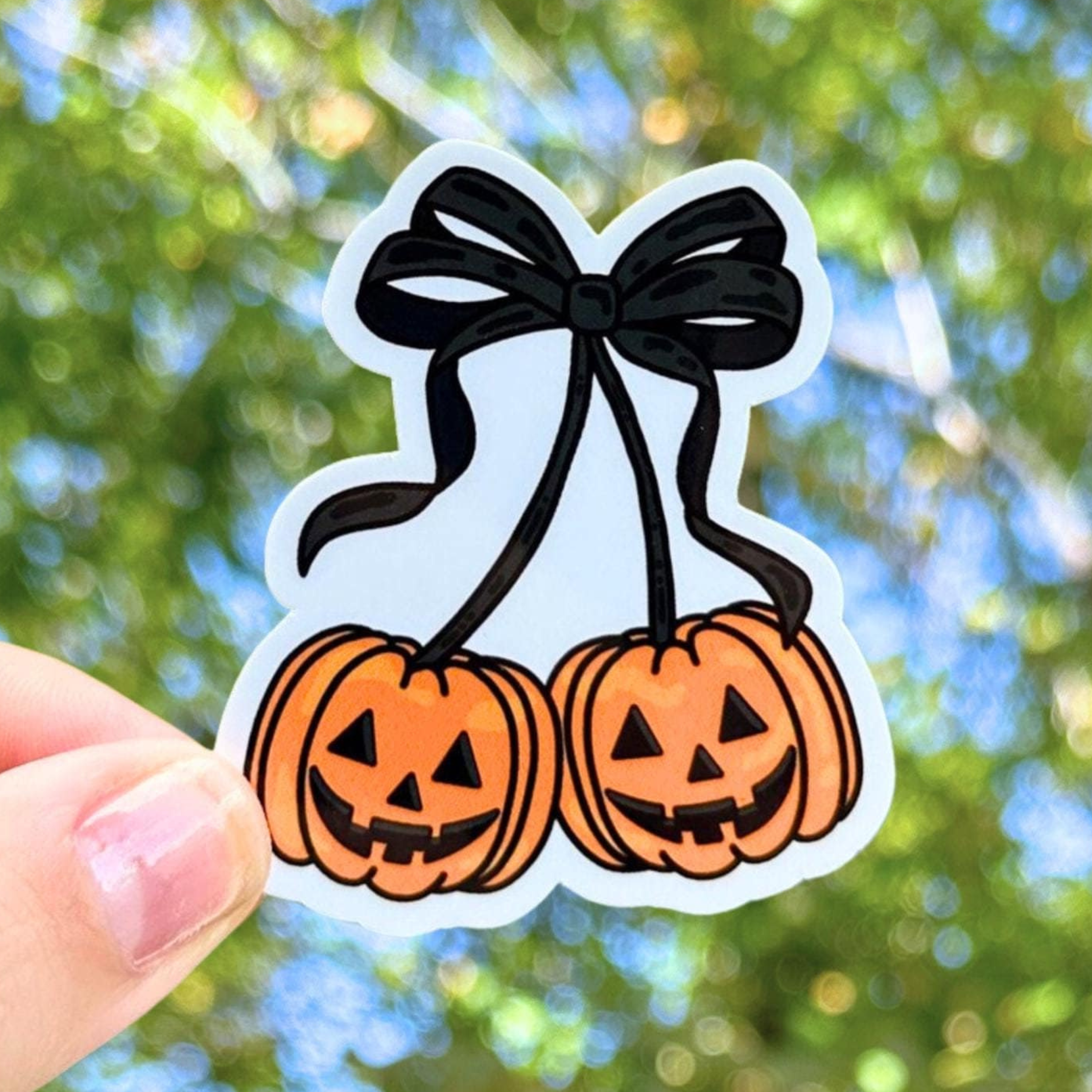 Olive Street Collective - Wholesale Sticker - Coquette Pumpkin Sticker1