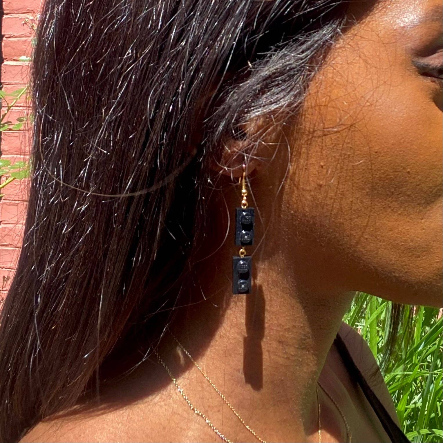 Brique d'Oreille - Wholesale Dangle Earrings - Gold dangling earrings - Les Papoteuses3