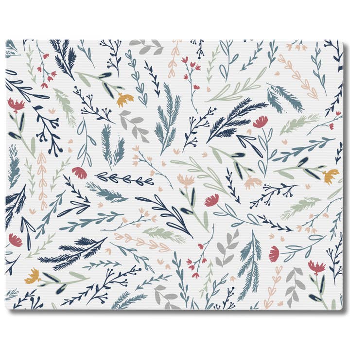"Meadow Multi-Floral" 3mm Tempered Glass Cutting Board for wholesale by CounterArt/Highland Home/Thirstystone/CoasterStone