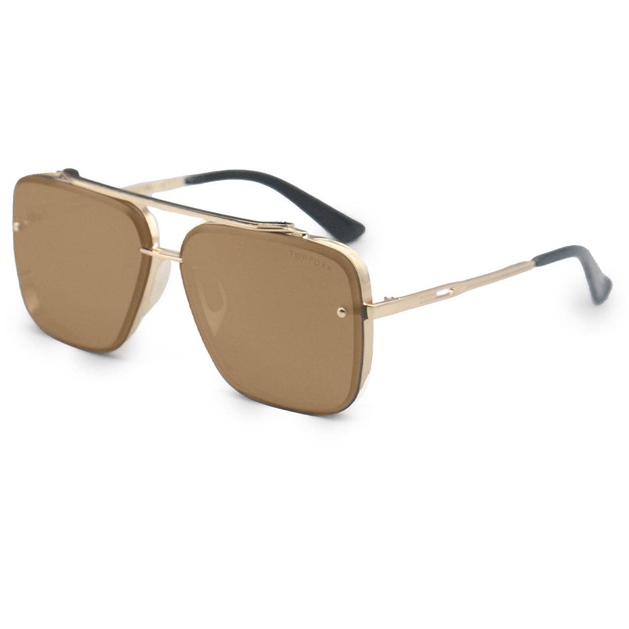 TOPFOXX - Vendita all'ingrosso Occhiali da sole - Unisex - Bella Specchiato Bronzo - Occhiali da Aviatore Senza Grovigli3