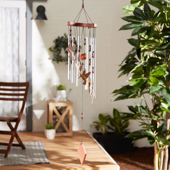 Design Imports - Wholesale Wind Chime - Hummingbird Flutter Wind Chimes3