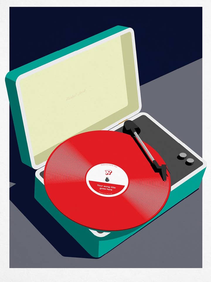 Vintage record player for wholesale by Rocket Jack